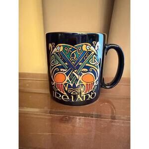 Ireland Celtic Design Gold-Rimmed Coffee Mug